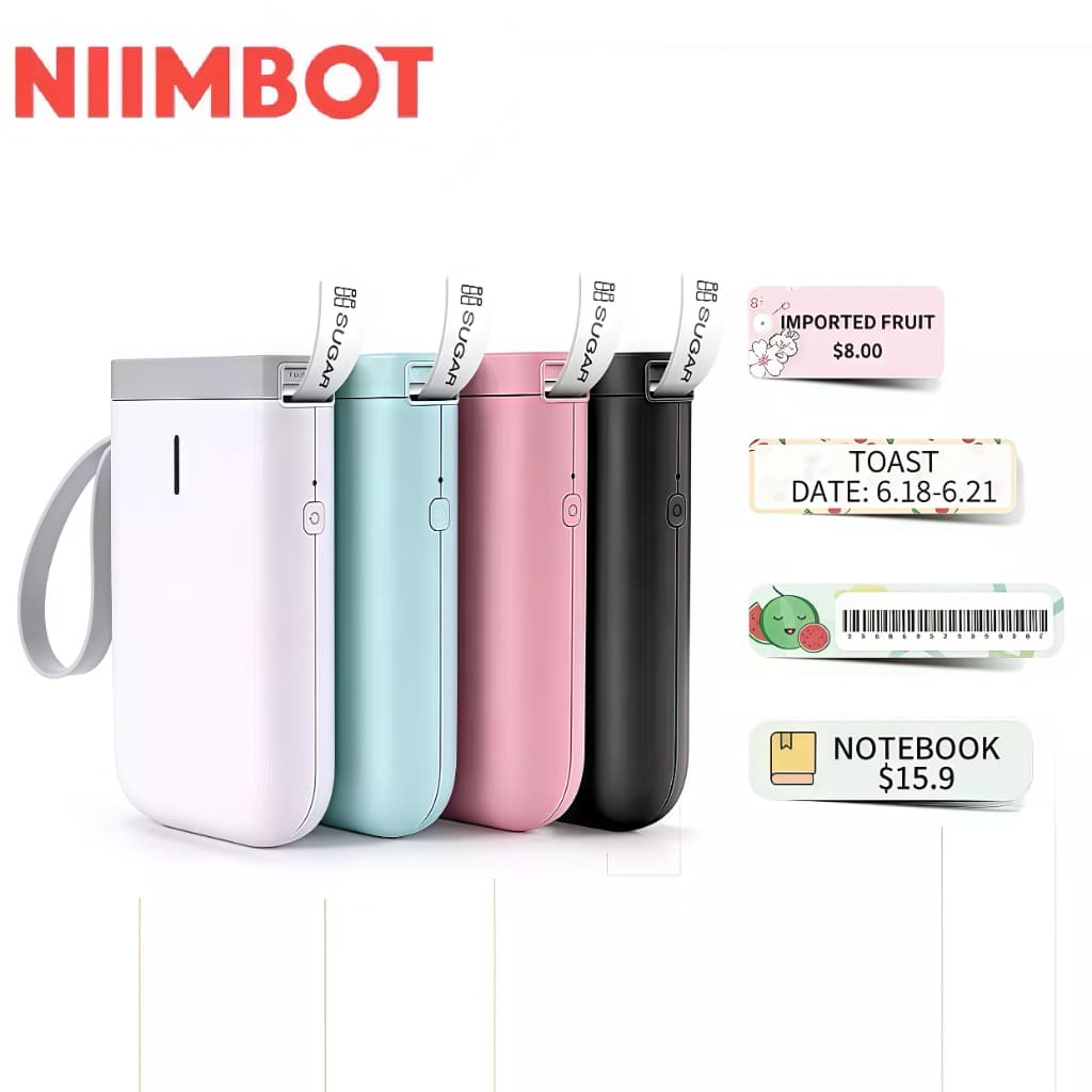 Impressora Térmica De Etiquetas Portátil Bluetooth Marca NIIMBOT D11 Compatível IOS Android