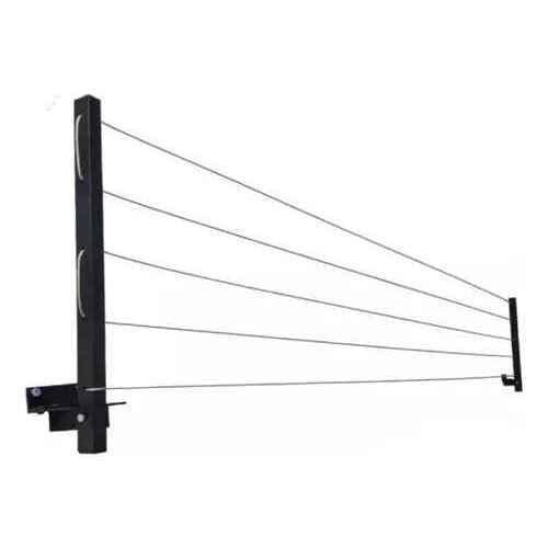 Varal de Roupa Retratil Reforçado de Parede em Aço, Cabo De Aço Encapado ENVIO IMEDIATO