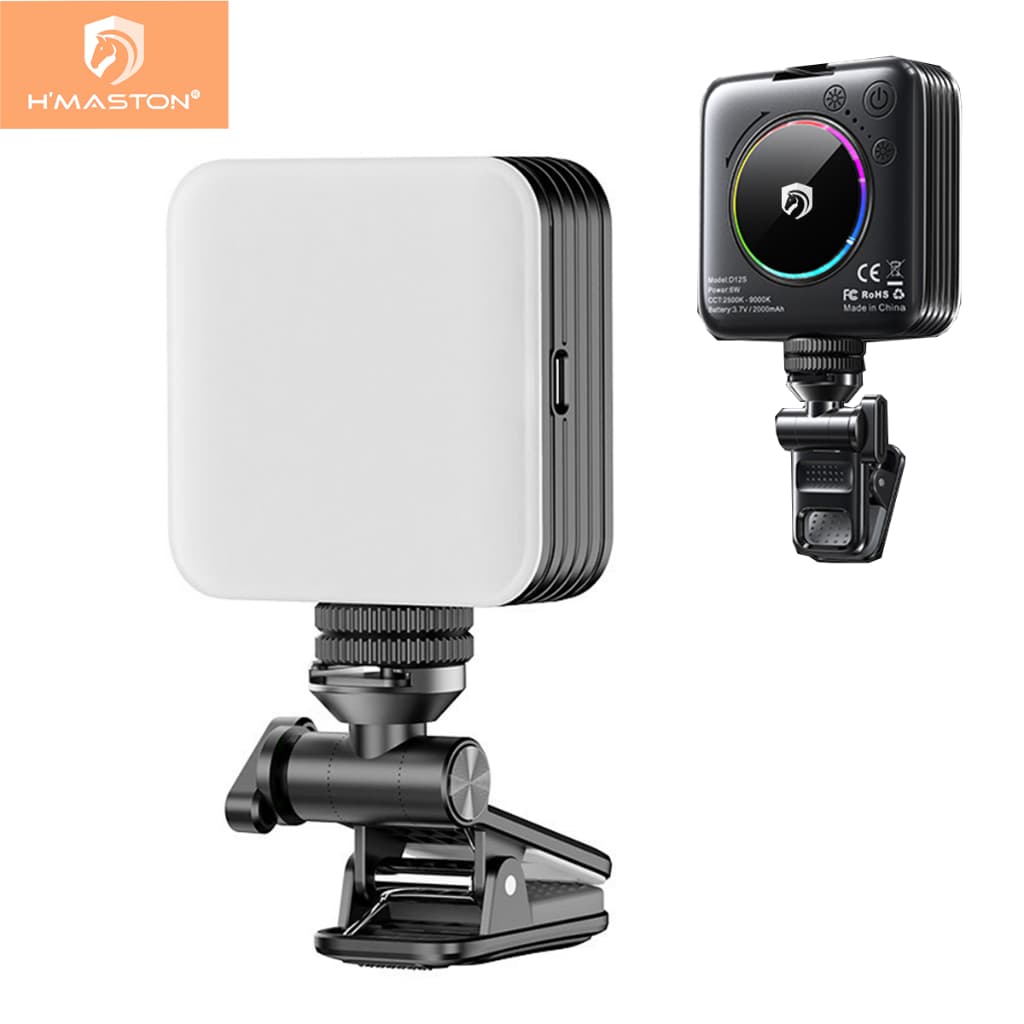 H'maston ZB06 Iluminação Fotográfica Noturna De Preenchimento LED Luz De Lâmpada Portátil