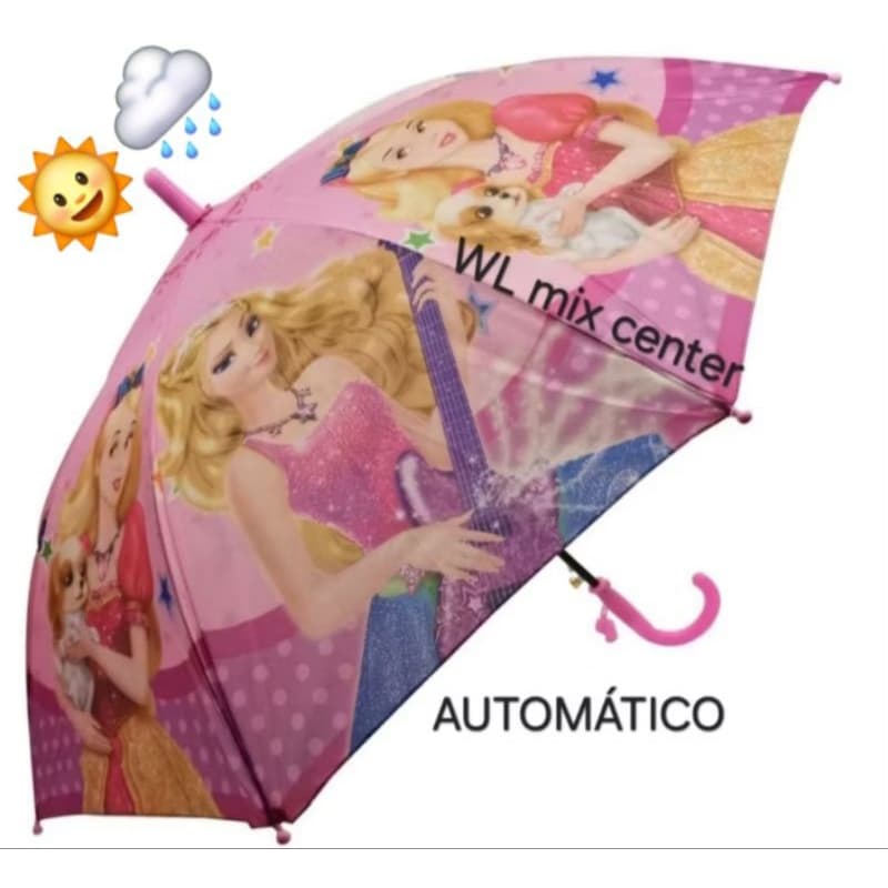 SOMBRINHA GUARDA CHUVA INFANTIL MENINA AUTOMÁTICO COM APITO