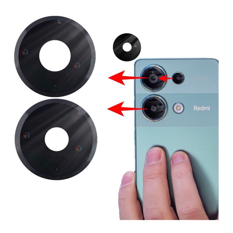 Lente De Vidro Da Câmera Traseira Redmi Note 13 Pro 4G - Vidrinho Da Câmera Note 13 Pro 4G