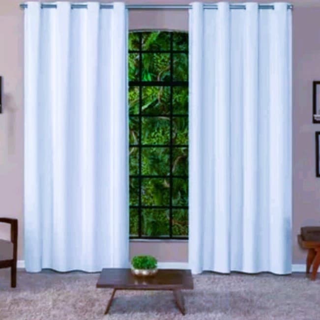 Cortina Premium 3,00 x 2,50 metros Decoração Sala, Quarto, Escritório, ENVIO IMEDIATO