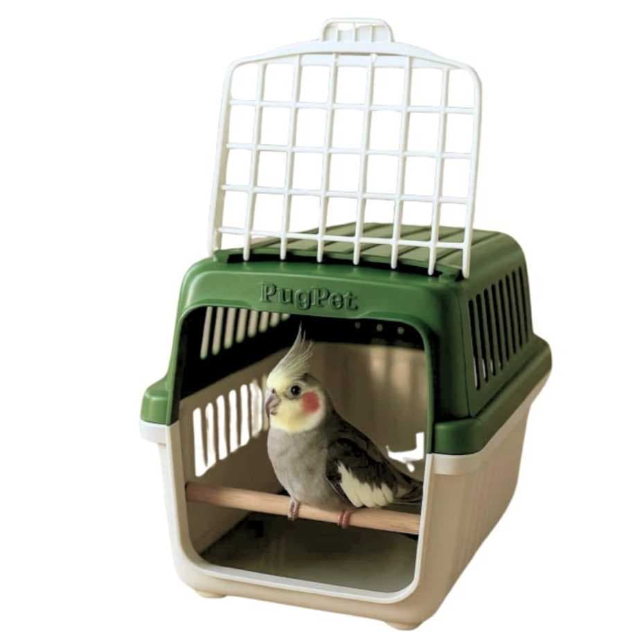 Transporte com Poleiro  para Calopsita e Periquitos