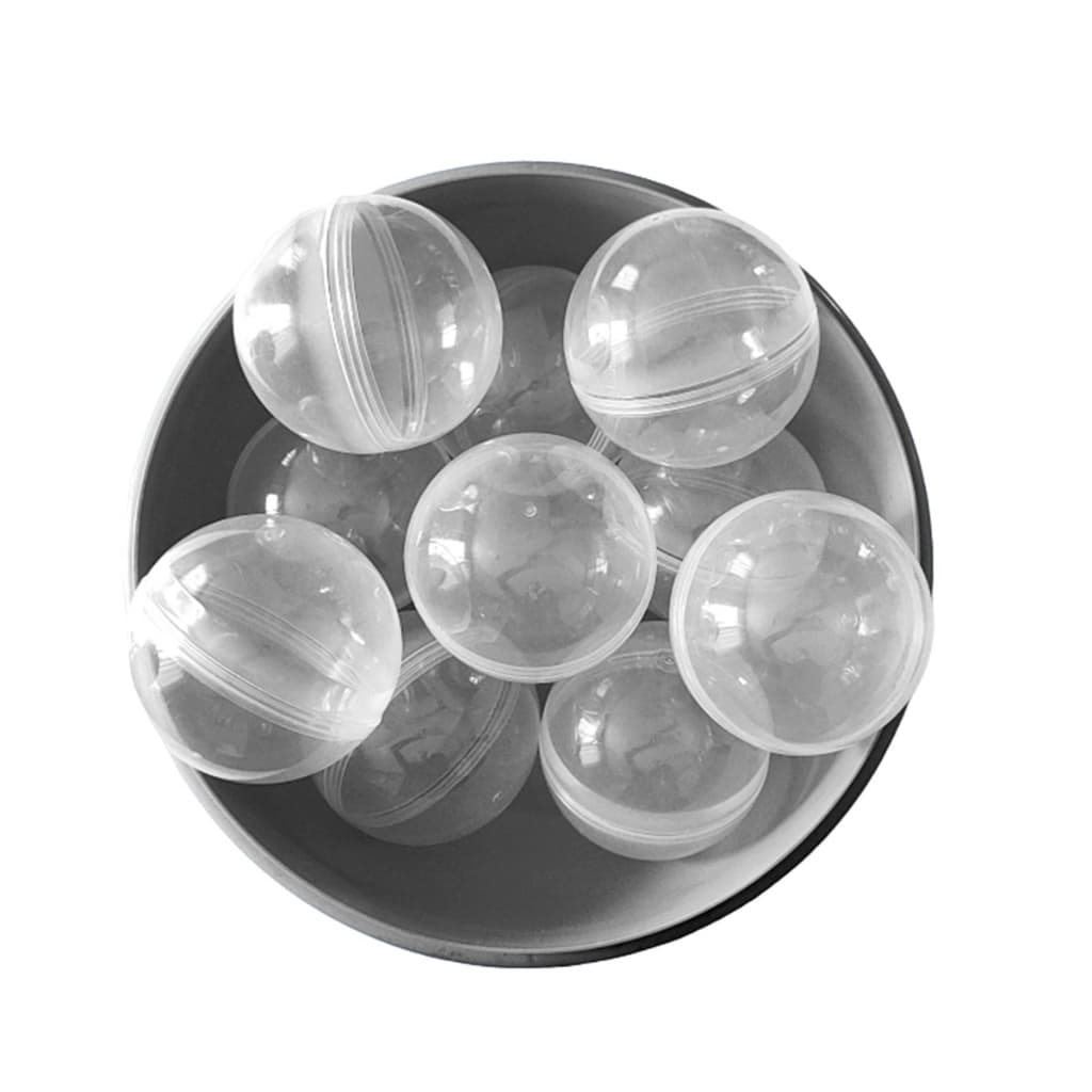 Cápsula Redonda Vazia Transparente de 100mm (10cm) Para Sorteio Vending Machine