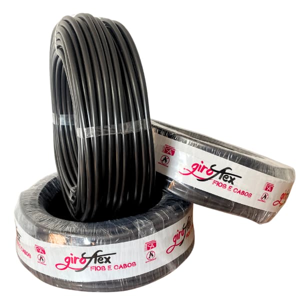 Cabo PP 2x4,00 Mm 2 Vias Rolo Com 25 Metros