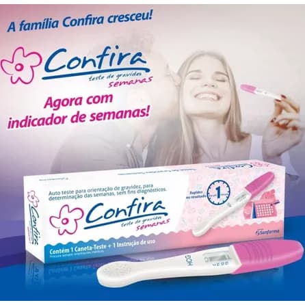 Confira Teste de Gravidez com Indicador de Semanas