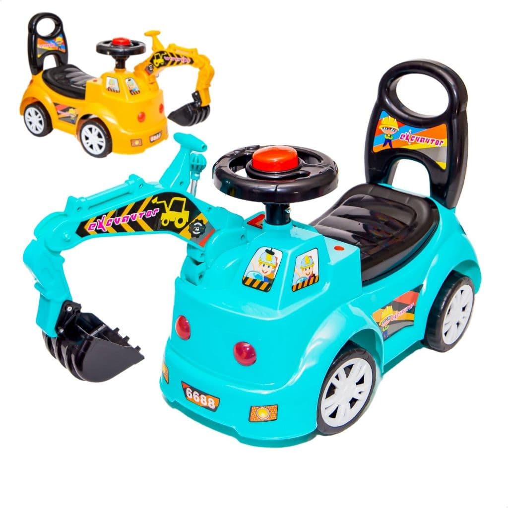 Escavadeira Gigante Infantil Trator de Brinquedo Retroescavadeira