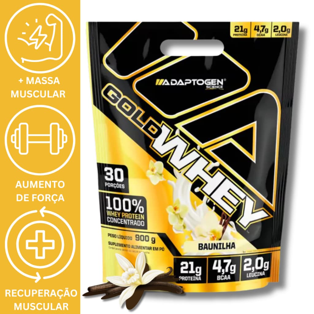 WHEY 100% GOLD 900G REFIL - ADAPTOGEN