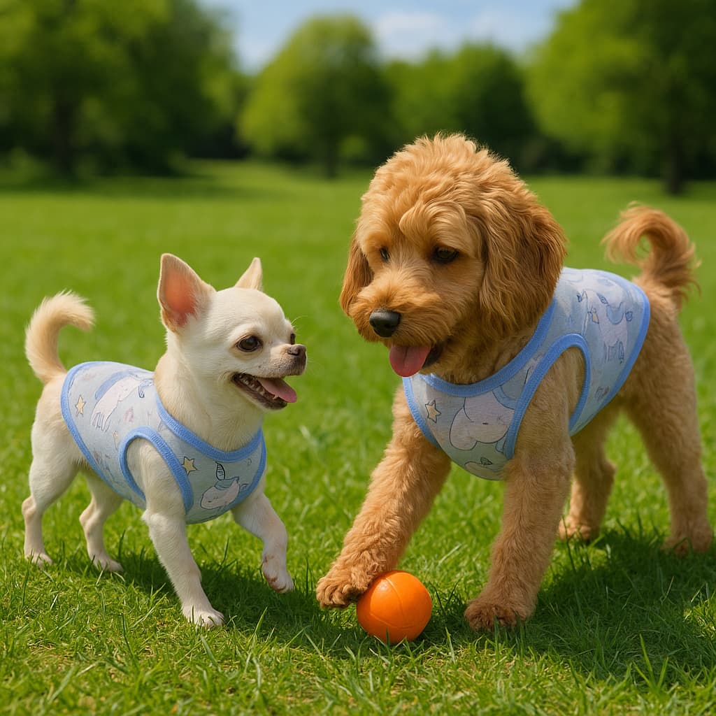 Roupa Pijama Para Verão e Primavera - Para Cães e Gatos - Coloridas - Diversos Tamanhos- Tecido Leve