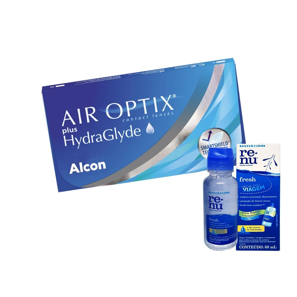 Lente De Contato Air Optix Plus Hydraglyde Alcon