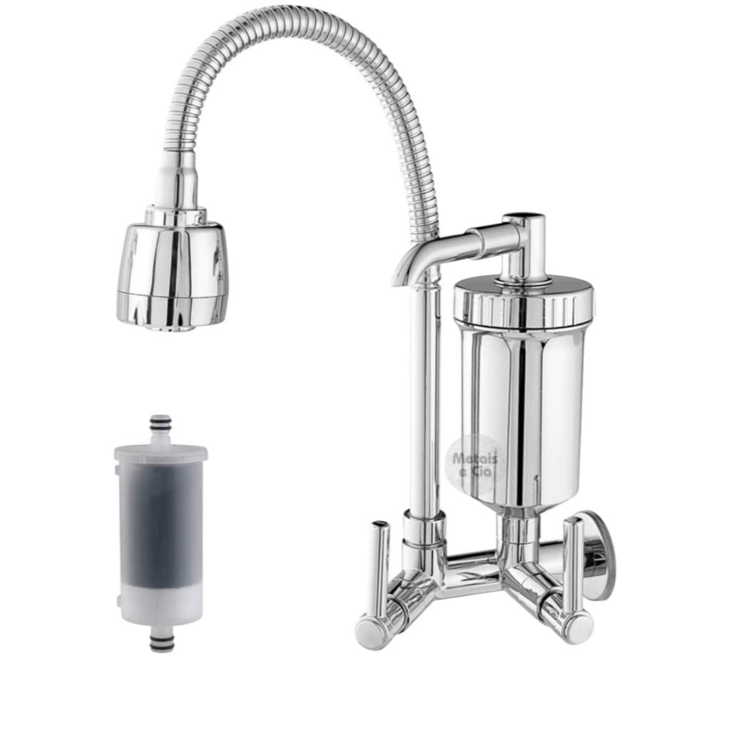 Torneira Com Filtro De Parede Cozinha Gourmet Dois Jatos