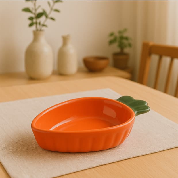 Bowl Cumbuca Cenoura De Cerâmica Louça Decoração Coelho Páscoa Molhos Geleias Pimenta Rústicos