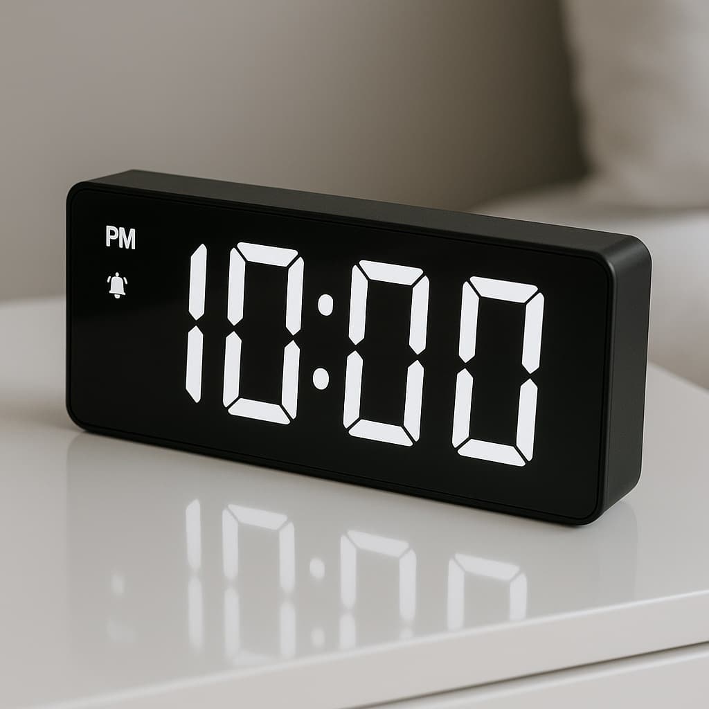 Relógio de Mesa Digital Full Led Inteligente Com Despertador Alarme Temperatura e Soneca