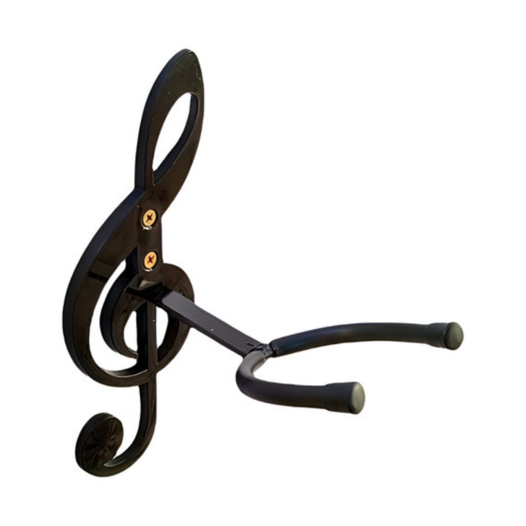Suporte de parede para violão Guitarra Ukulele Violino Cavaco Bandolim Clave de Sol plástico Suporta até 8Kg