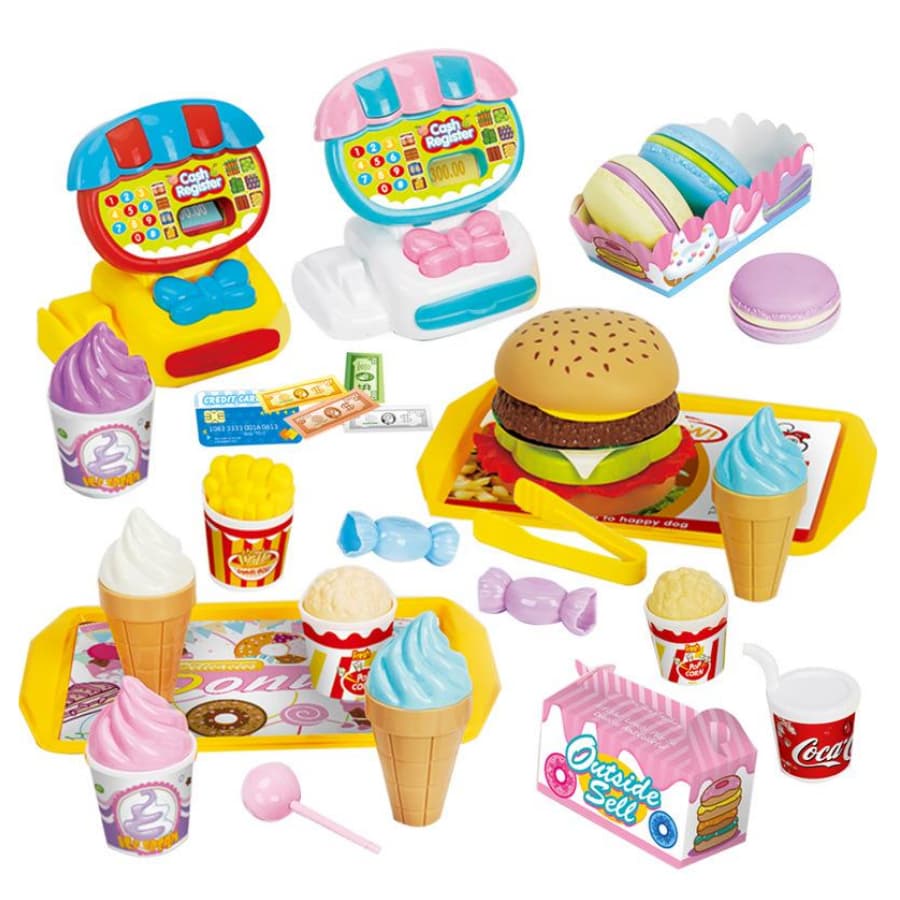 Kit Brinquedo Cozinha Frutas Legumes Brinquedo Comidinha Faz de Conta Frutas Sorveteria Lanchonete