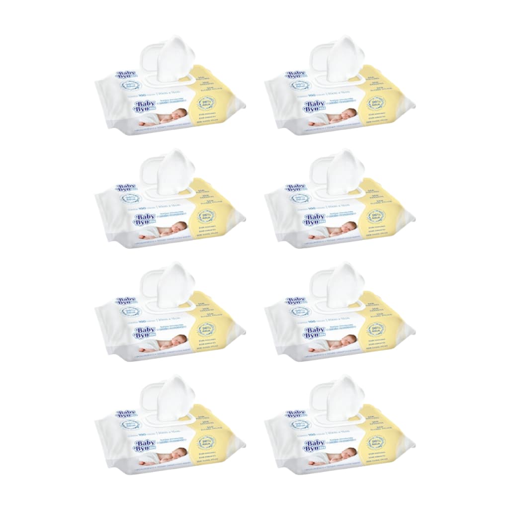 Kit Toalha Umedecida Baby Byn RN S/Perfume 800 Folhas