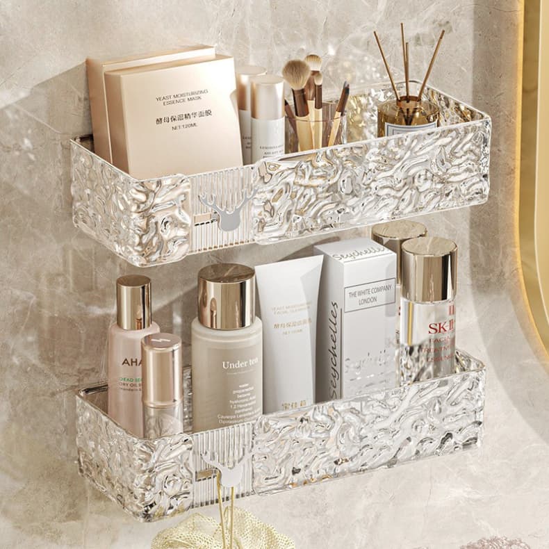 Prateleira Retangular Adesiva Para Banheiro Prática E Elegante