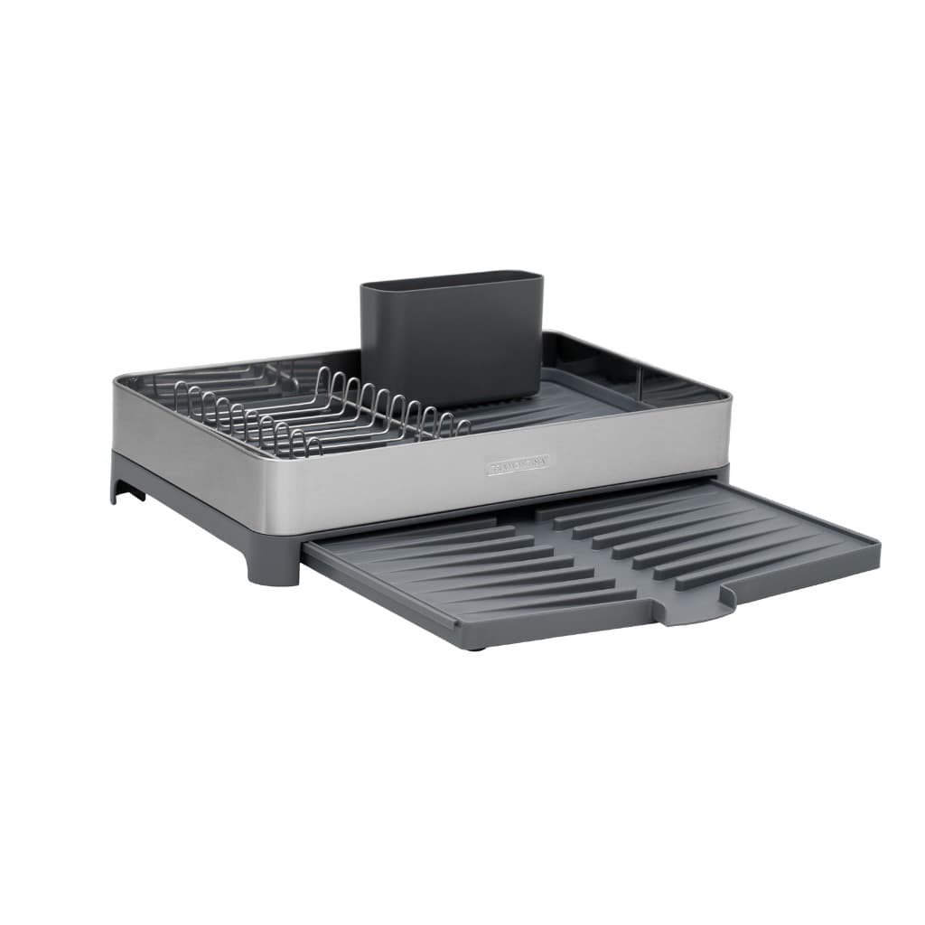 Escorredor de Louça Tramontina Aço Inox C/Bandeja Coletora Polipropileno e Porta Talheres 61537300