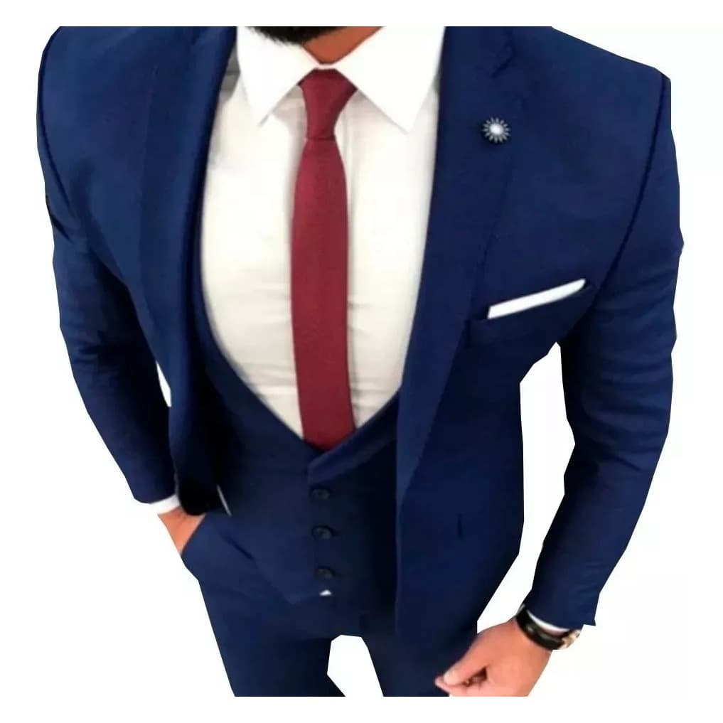 Terno Italiano Slim de Luxo Varias Cores - Calça + Blazer
