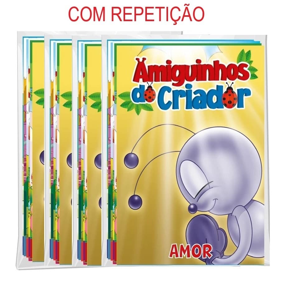 32 Livros Amiguinhos do Criador História - Atacado Lembrancinha Brinde De Aniversário C/ Repetição
