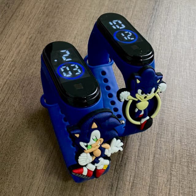 Kit 10-30 Relógios Sonic Infantil Led Digital à Prova D’água