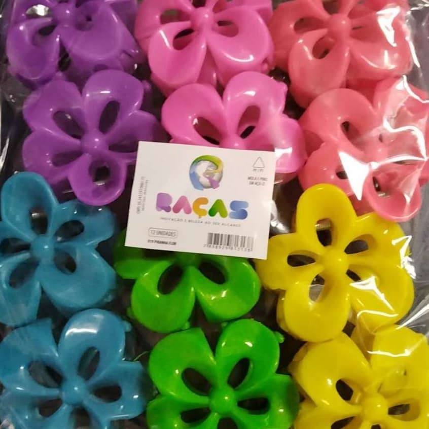 48un Piranha de cabelo Flor /Borboleta - 48 unidades - Raças