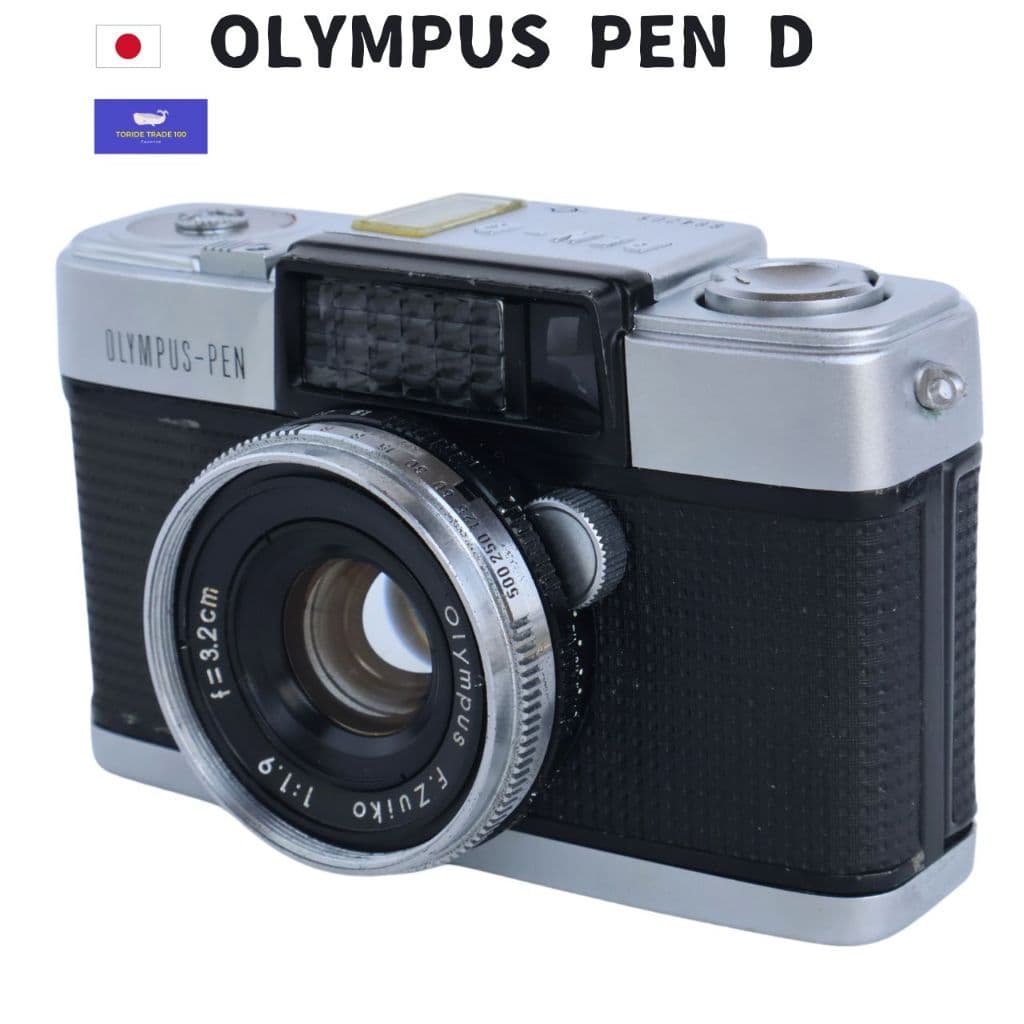 OLYMPUS PEN D + D.Zuiko 1:1.9 32 mm Câmera de filme compacta de meio tamanho sem bateria