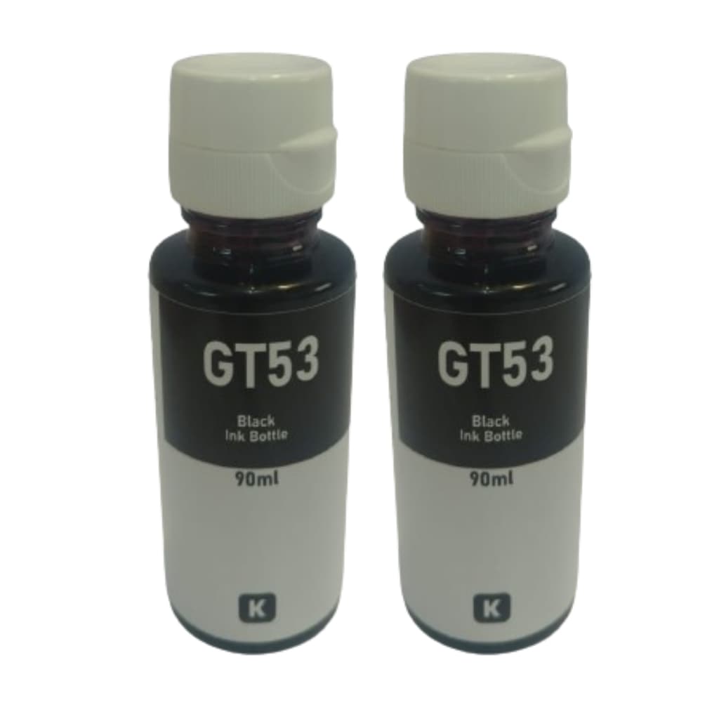 Kit Refil 2Tinta Preto  Hp Gt 53 Gt 52 -   Tank 517- 584-532- 532-416-316-316 Gt5822  GT5810