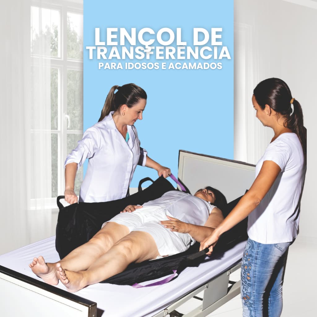Lençol de Transferência com Alças para Movimentação de Acamados