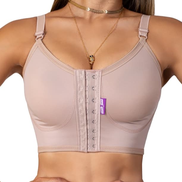 Sutiã Com Reforço Pós-cirúrgico Mamoplastia prótese silicone