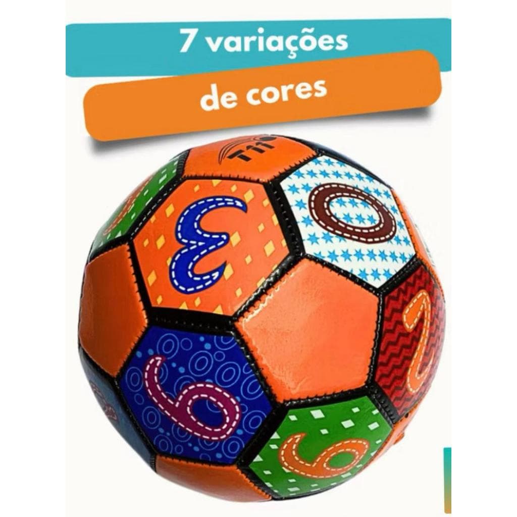 kIT COM 2 MINI  BOLA DE FUTEBOL PEQUENA 15 CM COURO SINTETICO