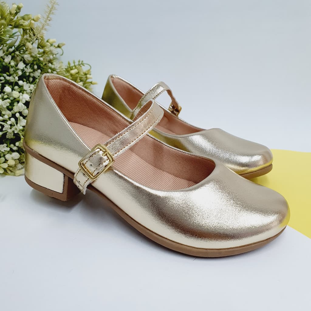 Sapatilha Feminina Infantil Saltinho Lisa Boneca Salto Baixo Alto Festa Moda Blogueira Confort