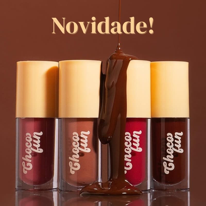 Lip Tint Cream Gloss Labial Choco Fun Fenzza Make Up