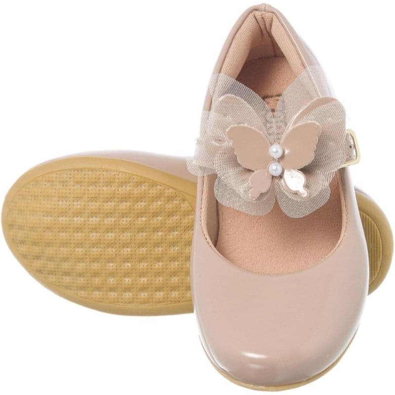 Sapatilha menina feminina festa infantil bebe criança daminha batizado linda 16 ao 27-  BORBOLETA TIRA