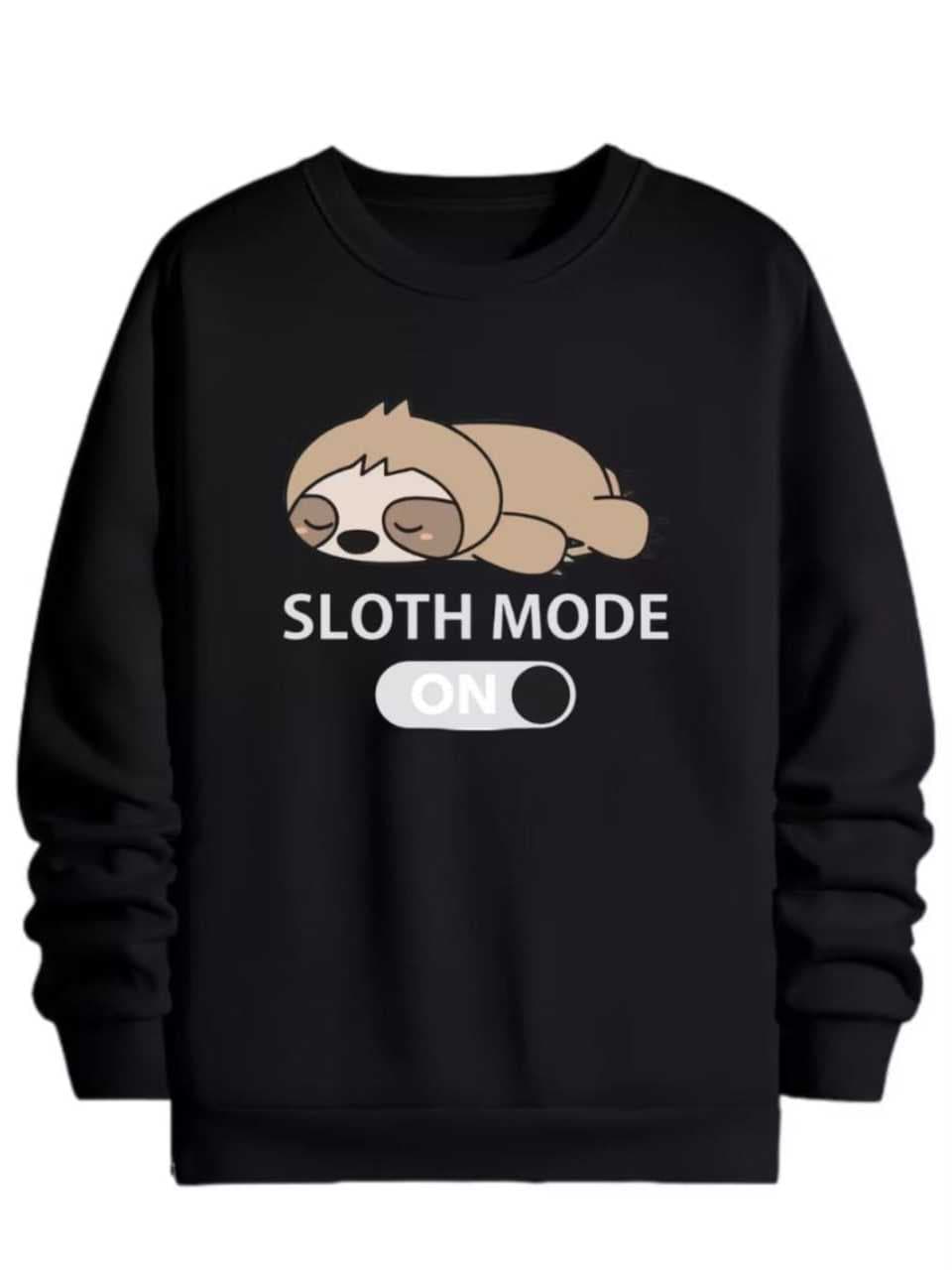 Moletom Careca Fofo Estampa Sloth Mode On Com Toque Macio