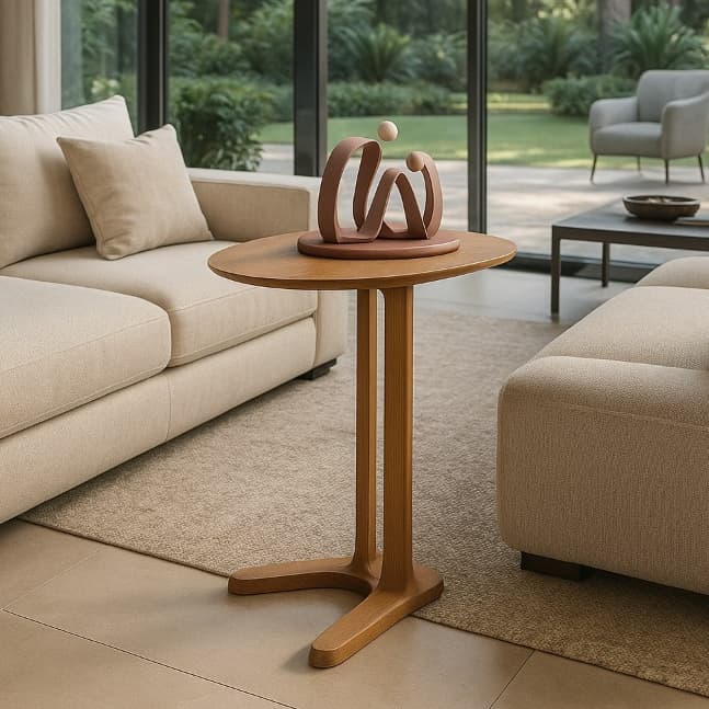 Mesa de Apoio Sofá Lateral Notebook Em MDF