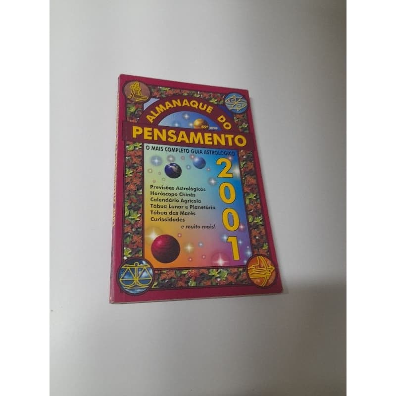 Livro Almanaque Do Pensamento 2001, O Mais Completo Guia Astrológico
