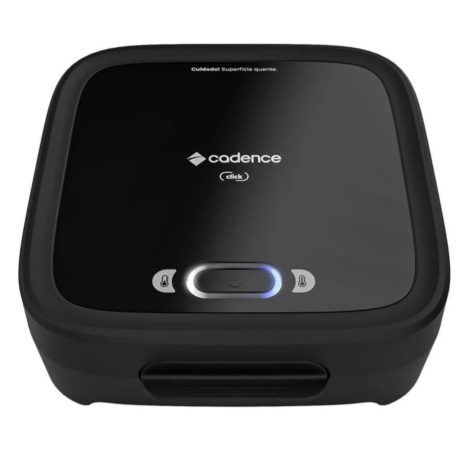 Grill Sanduicheira Click Cadence SAN400 Elétrica Antiaderente Crepeira Misteira Chapa Portátil