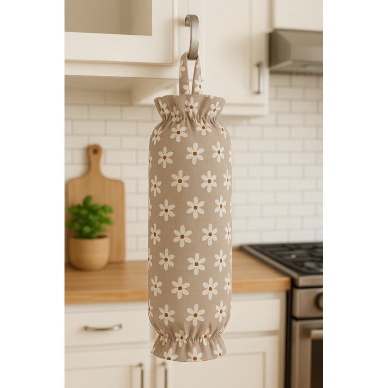 Puxa Saco Estampado ,Porta Sacolinha Plastica De Cozinha ,Basico .