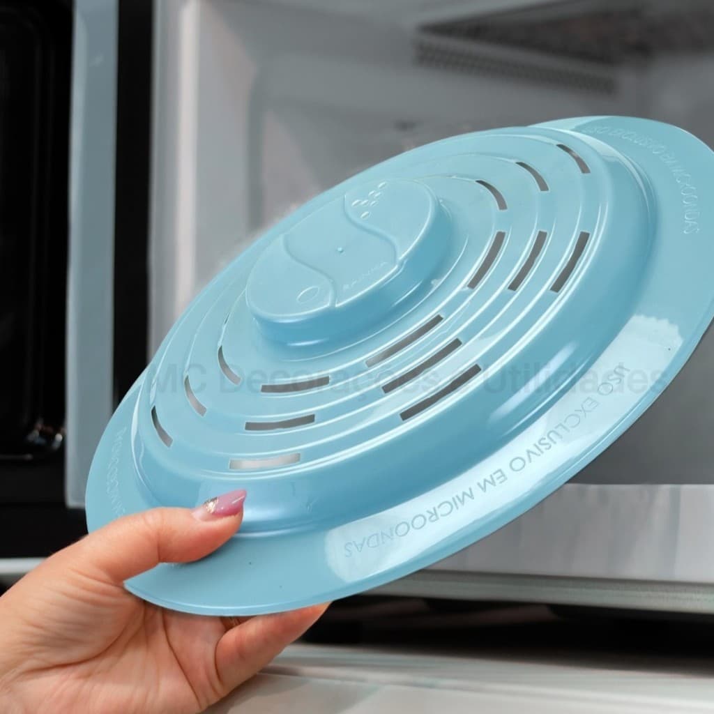 Tampa Protetora de Alimentos de Micro-ondas Livre de BPA De Plástico 26cm