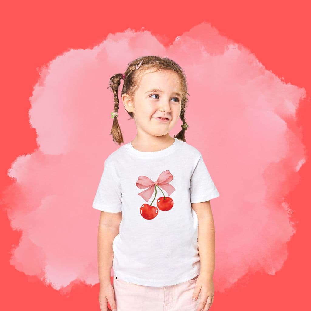 Camiseta T-shirt Blusa INFANTIL Feminina Cereja