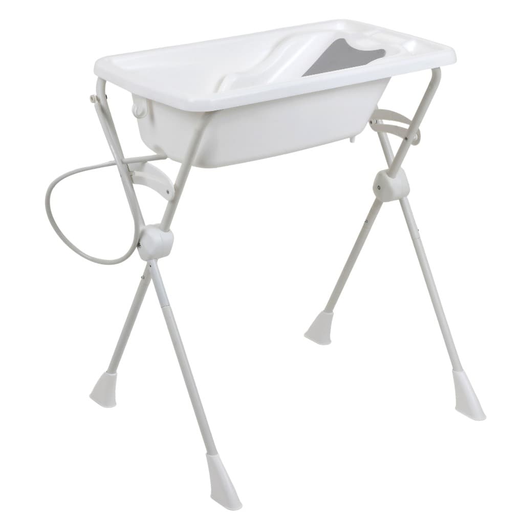 Kit Banho Burigotto Banheira com Suporte e Assento Redutor Branco