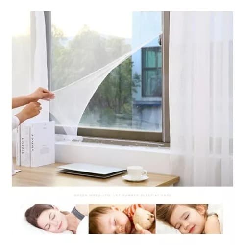 Tela Proteção Rede Mosquiteira Janela Basculante com Velcro contra Mosquito Pernilongo Dengue