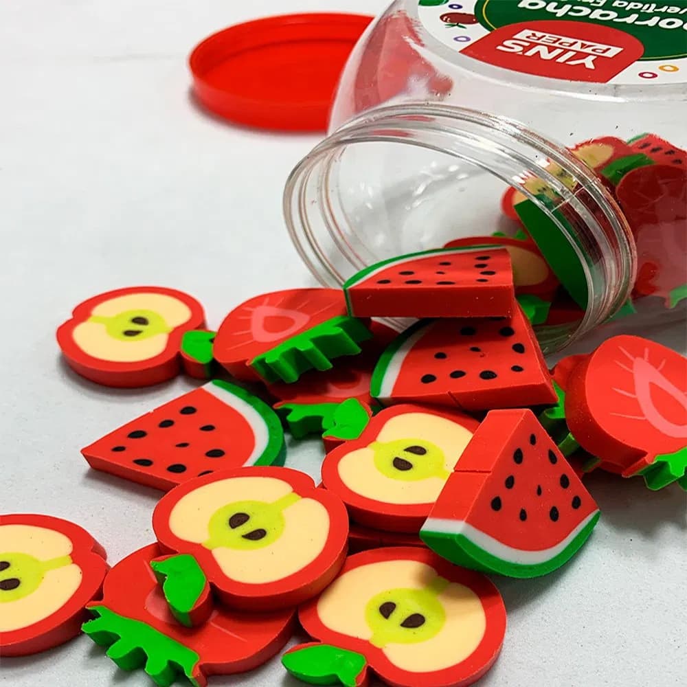 Borracha Divertida Frutas Yin's – Morango Maçã Melancia