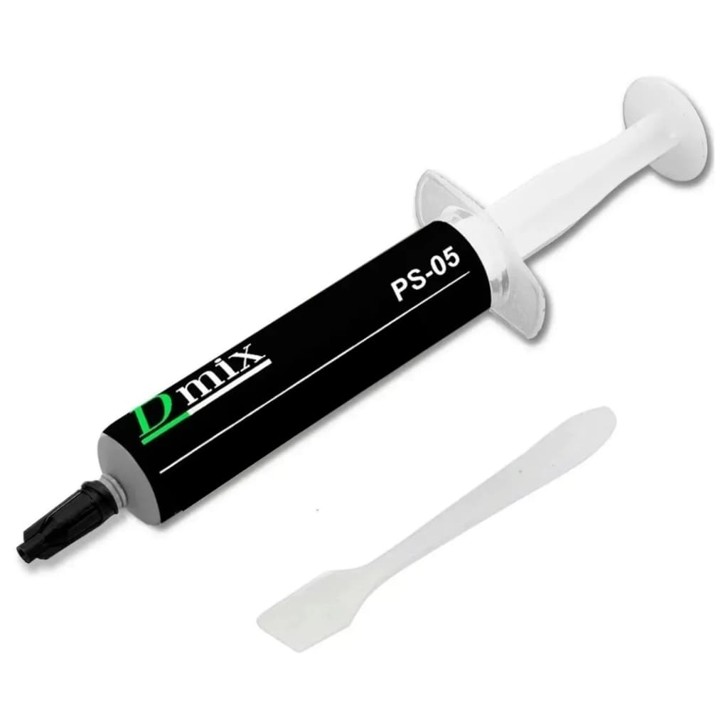 Pasta Térmica Cinza Seringa 5g com Espátula para Gpu Processador Intel Amd e Vídeo Game