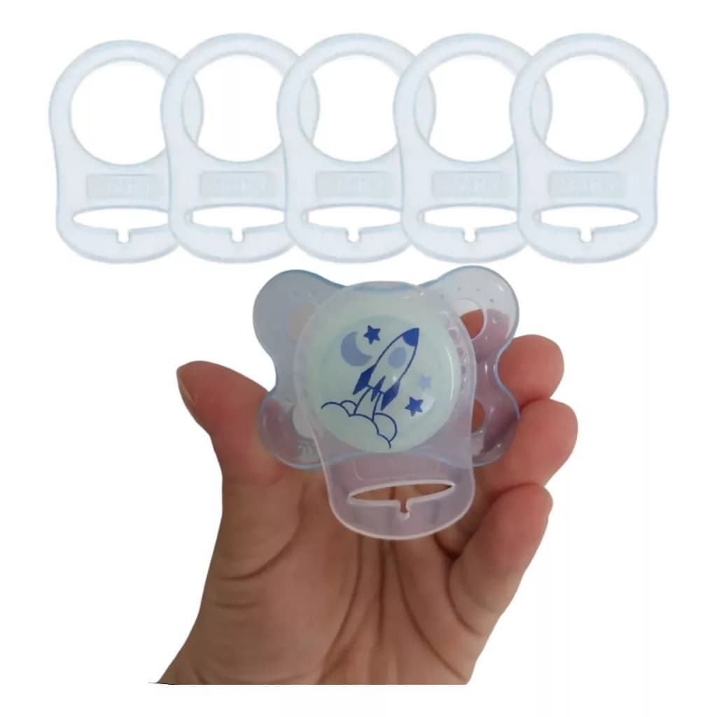 Adaptador de chupeta sem alça MAM NUK LILLO de silicone macio para prendedor de chupeta