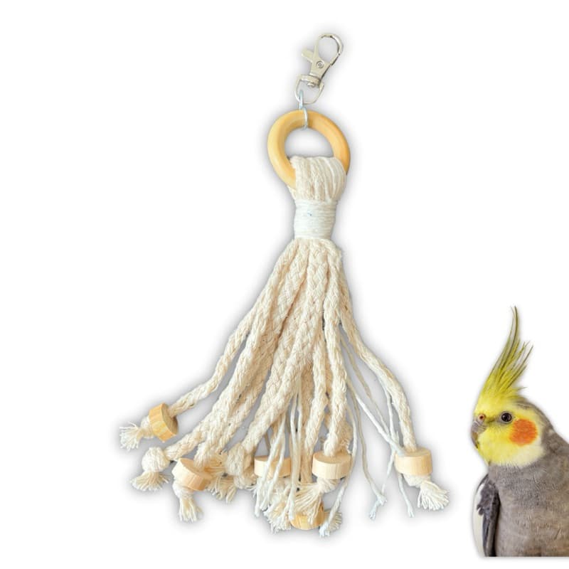 Brinquedos para calopsitas - Mordedor de Algodão  PSITA STORE