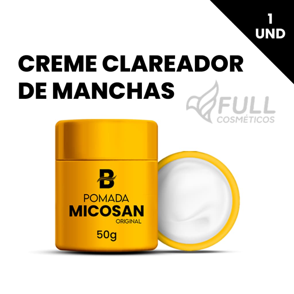 Creme Clareador Micosan Anti Manchas Micoses Pele Uniforme Tratamento Intensivo
