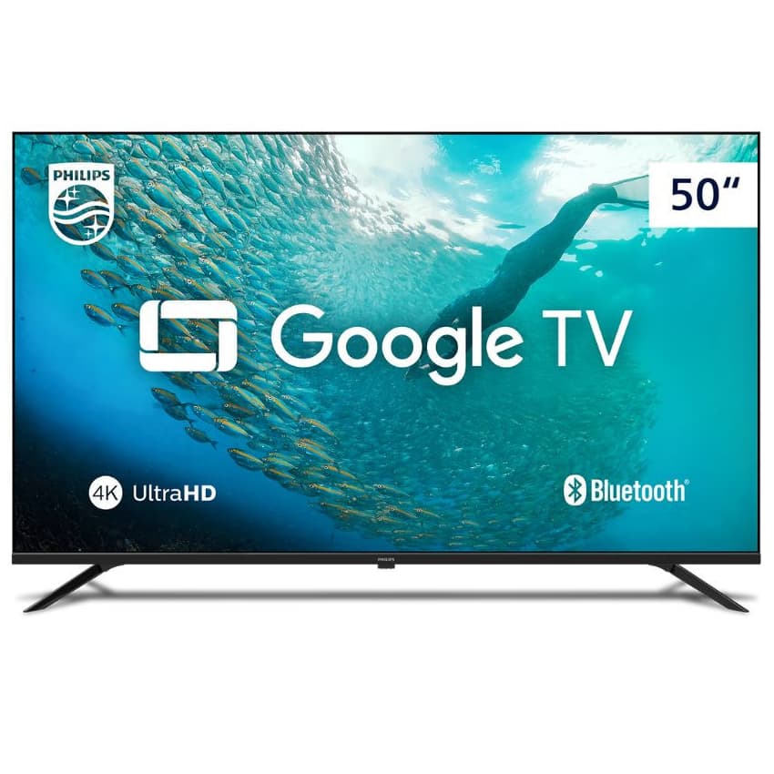 Smart TV Philips 50" 4K HDR Google TV / Comando de Voz / Dolby Áudio - 50PUG7019