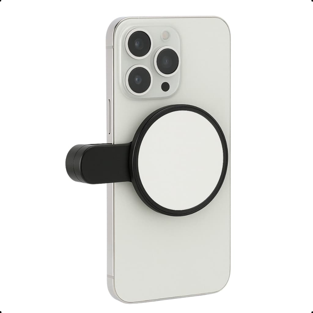 Espelho Selfie Para Foto Camera Traseira Celular Clipe Blog Vlog Smartphone Iphone Android Xiaomi